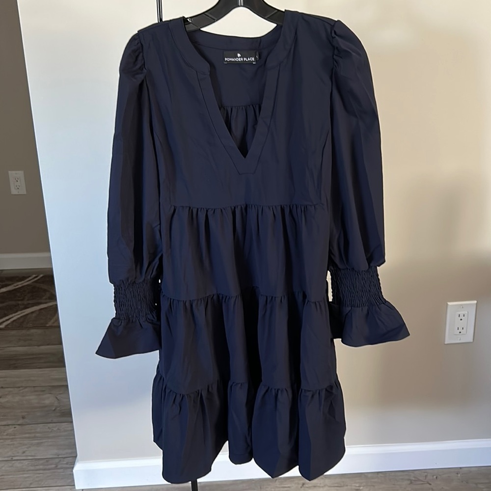 Navy Crepe Kenzo Dress
POMANDER PLACE - Picture 8 of 14